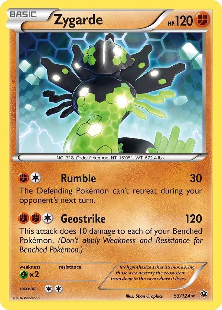 Zygarde Pokemon card