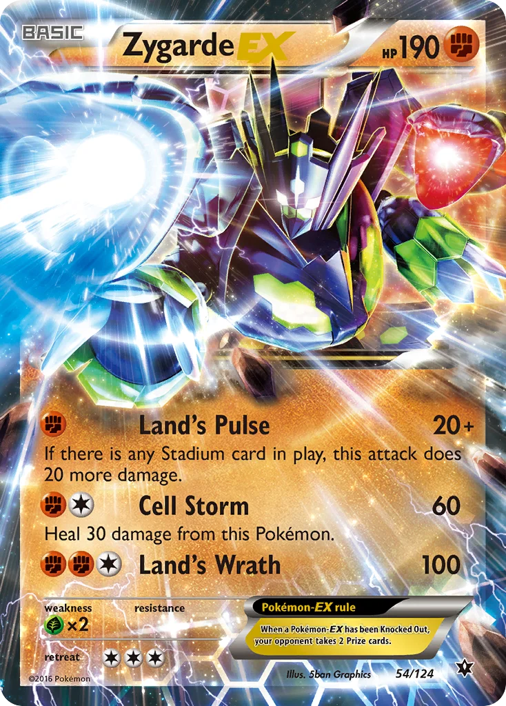 Zygarde-EX Pokemon card