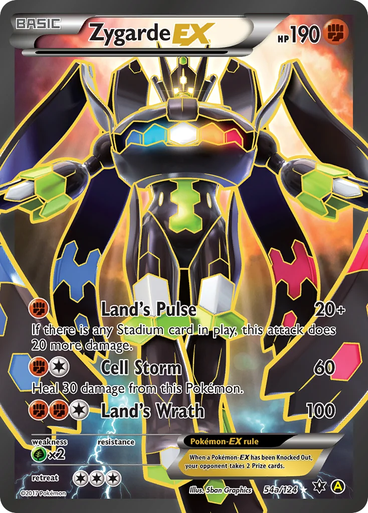 Zygarde-EX Pokemon card