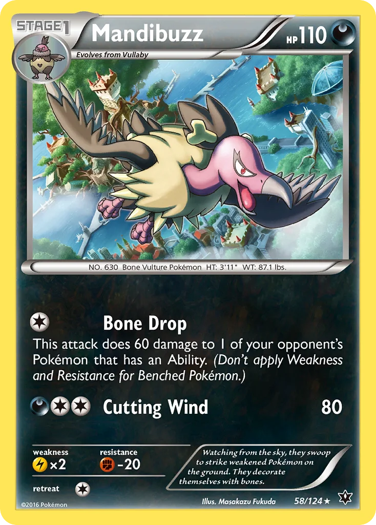 Mandibuzz Pokemon card