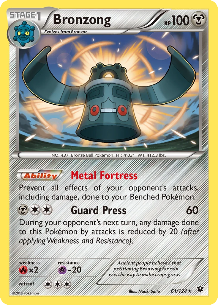 Bronzong Pokemon card