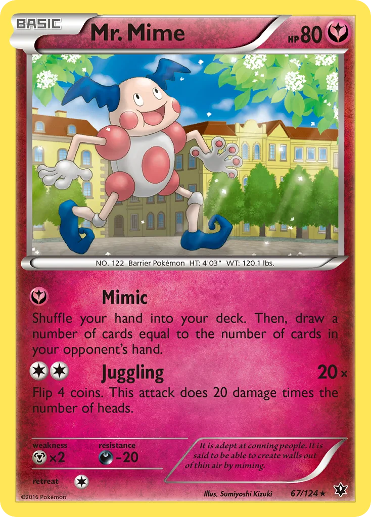 Mr. Mime Pokemon card