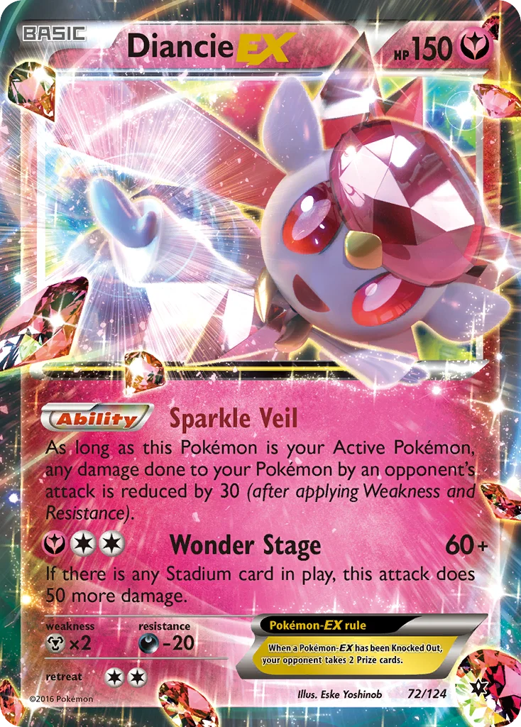 Diancie-EX Pokemon card