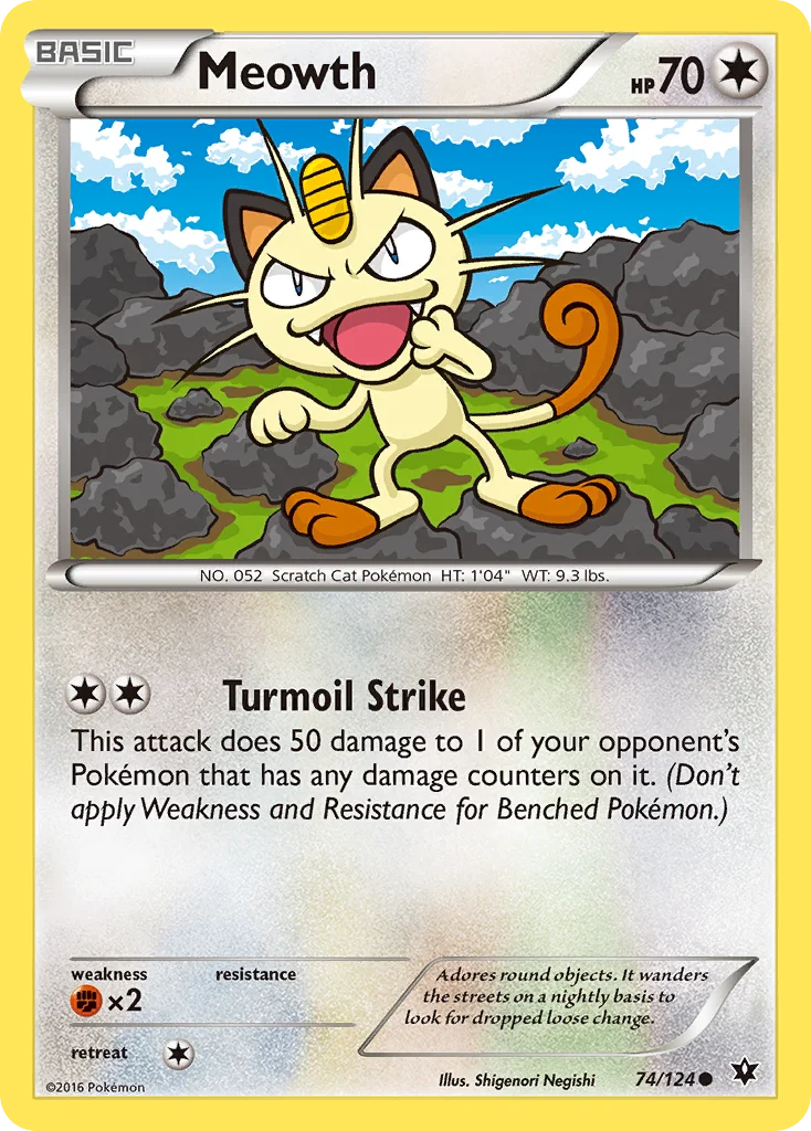 Meowth Pokemon card