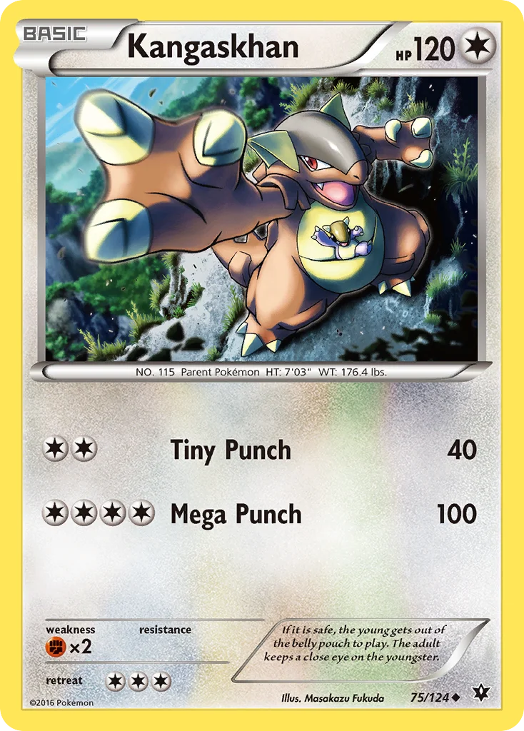 Kangaskhan Pokemon card