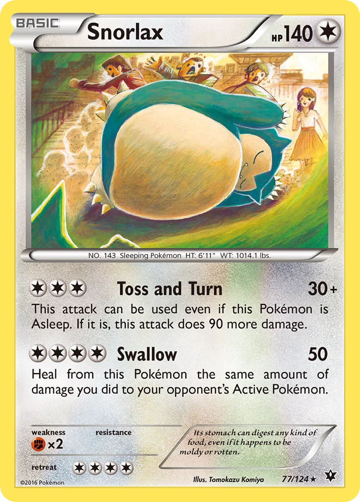 Snorlax Pokemon card