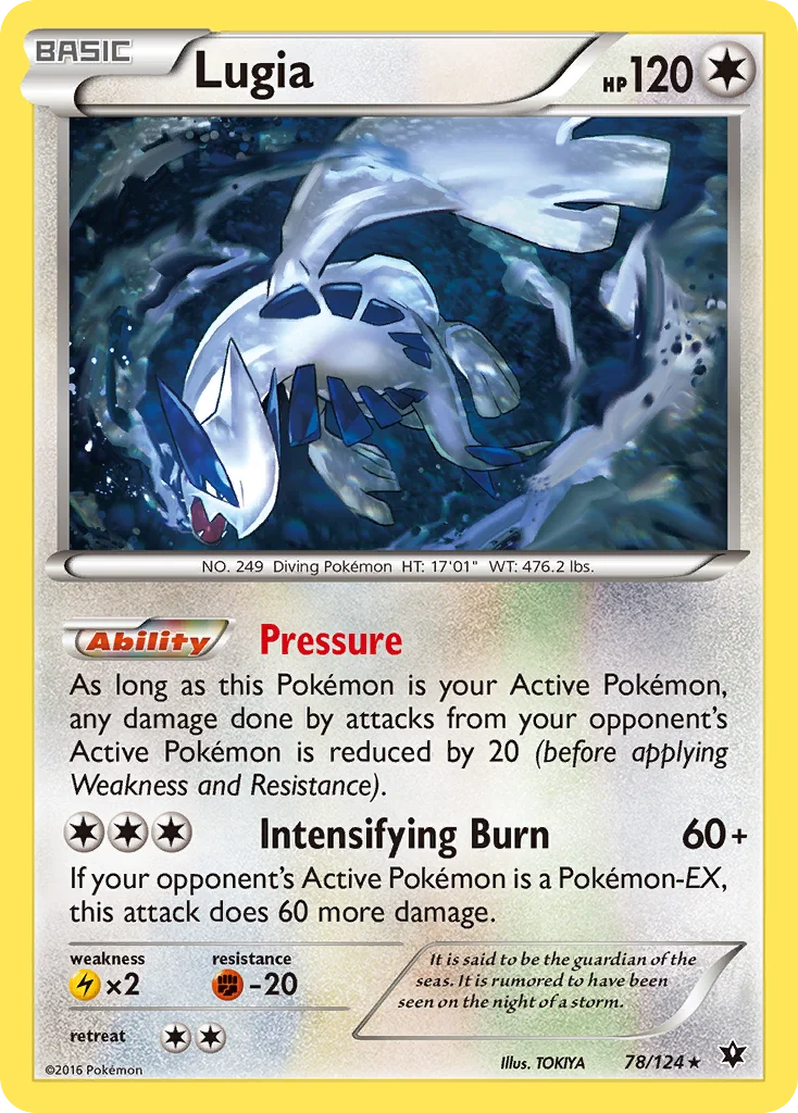 Lugia Pokemon card