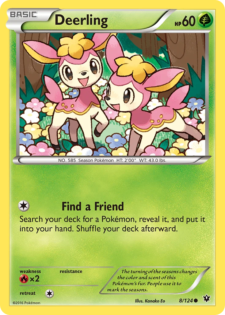 Deerling Pokemon card