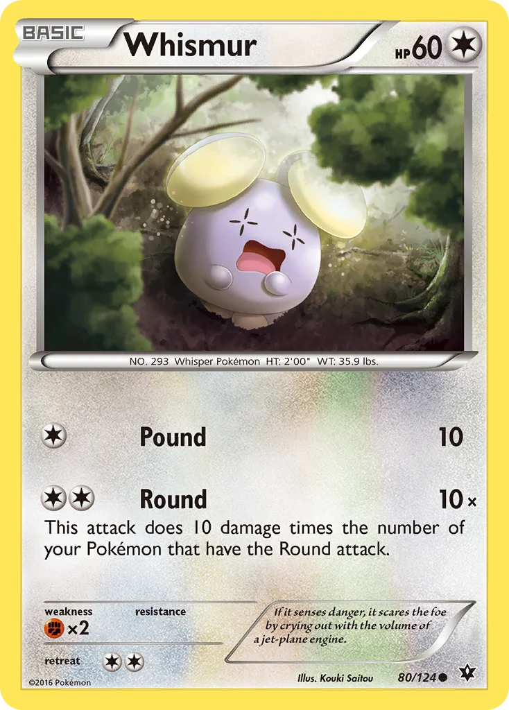 Whismur Pokemon card