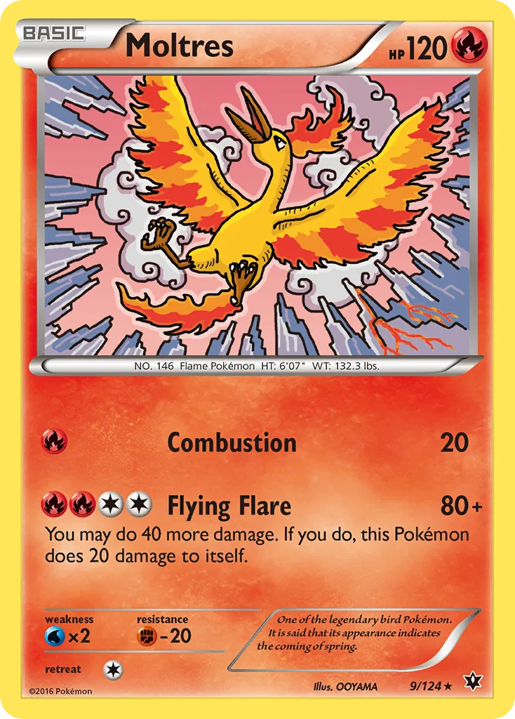 Moltres Pokemon card