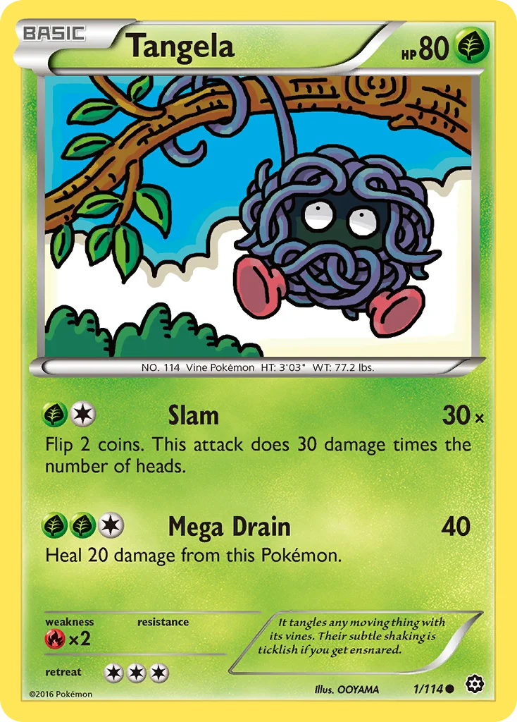 Tangela Pokemon card