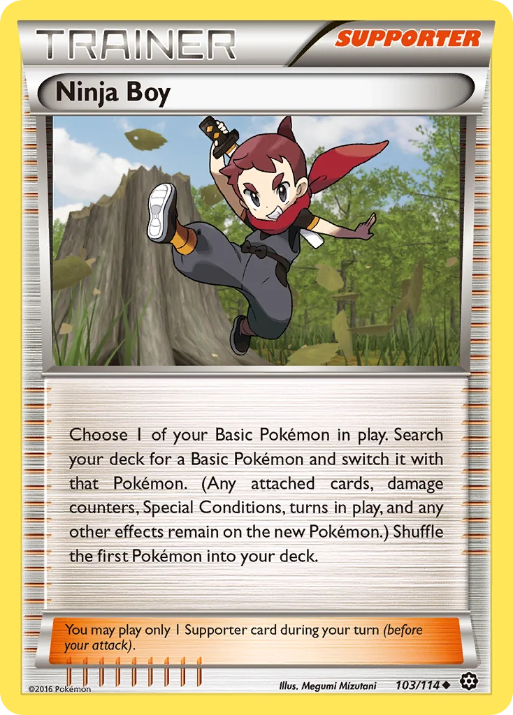Ninja Boy Pokemon card