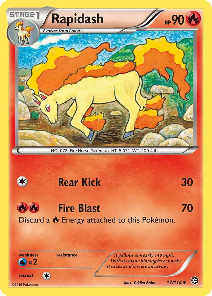 Rapidash Pokemon card