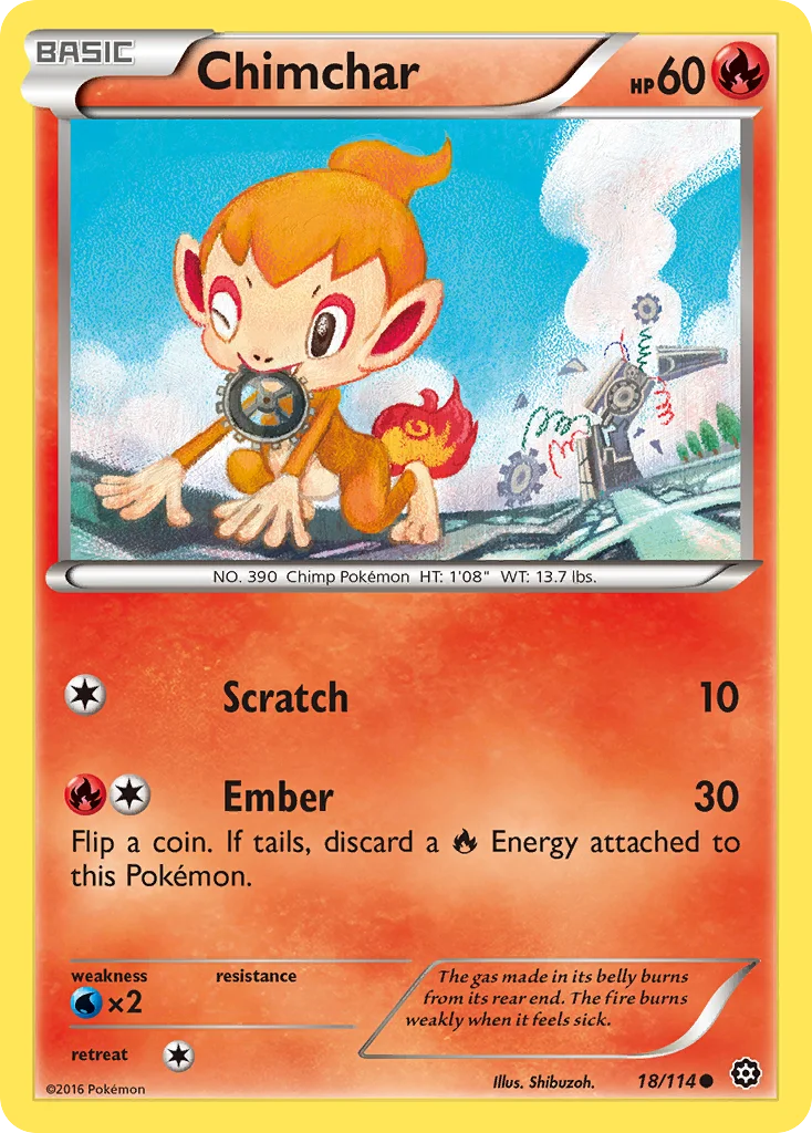 Chimchar Pokemon card