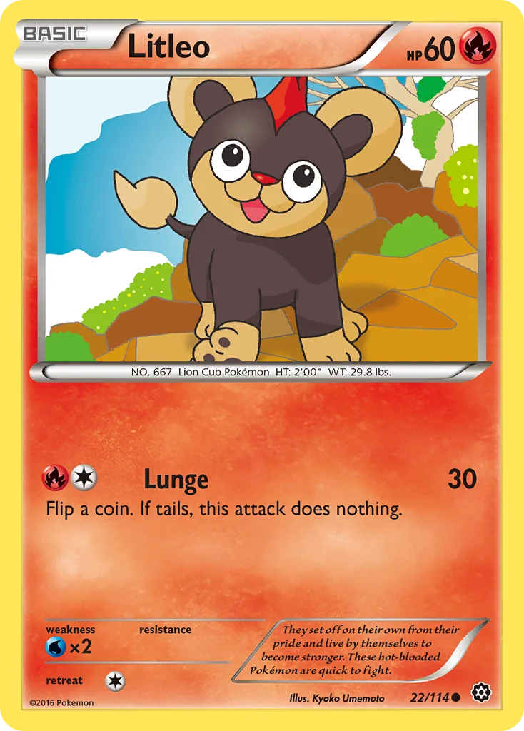 Litleo Pokemon card