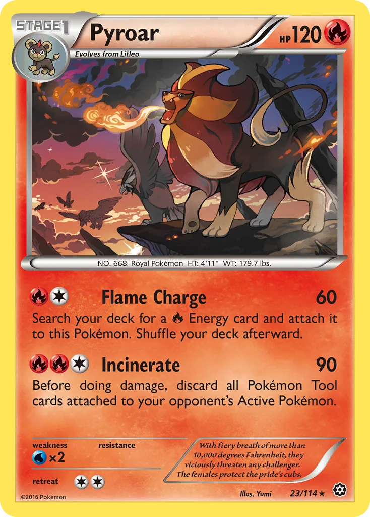 Pyroar Pokemon card