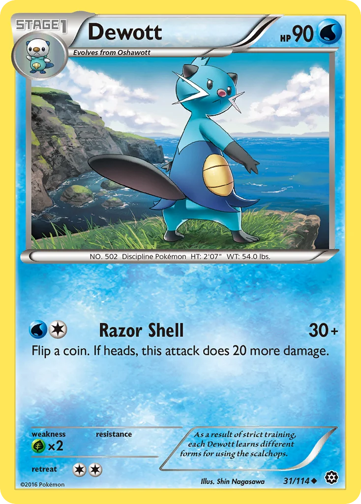 Dewott Pokemon card