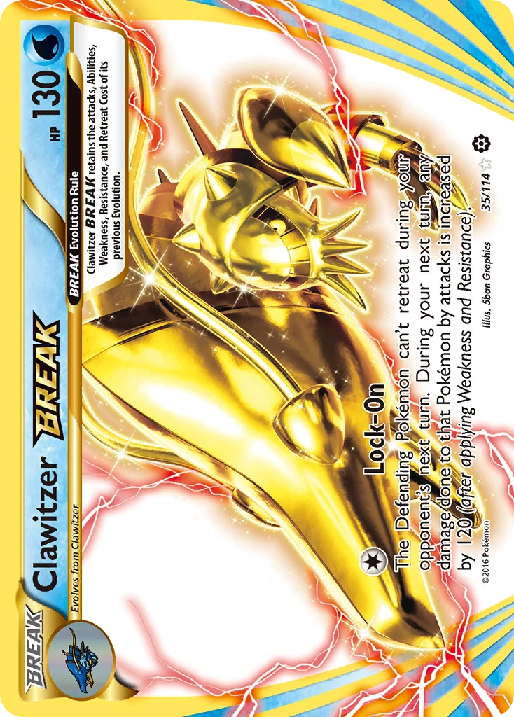 Clawitzer BREAK Pokemon card