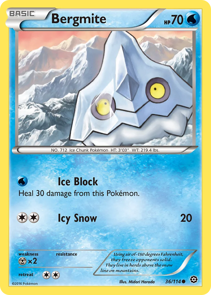 Bergmite Pokemon card