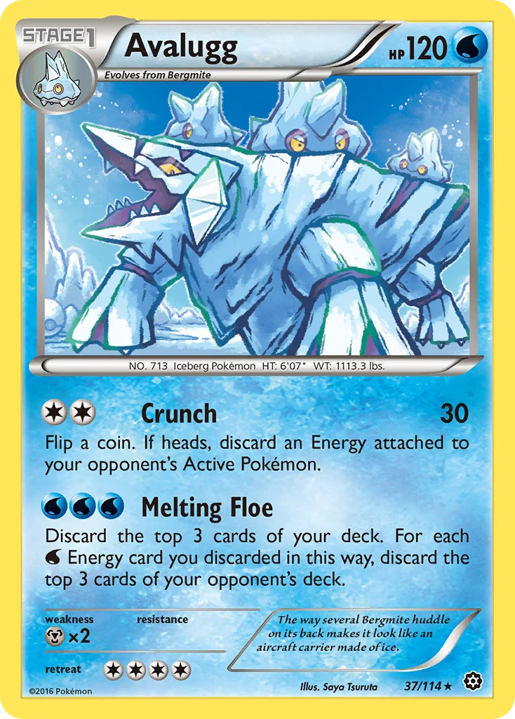 Avalugg Pokemon card