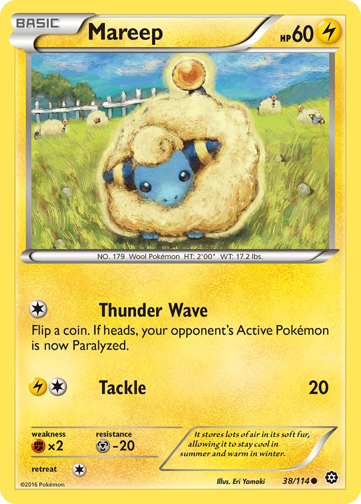 Mareep Pokemon card