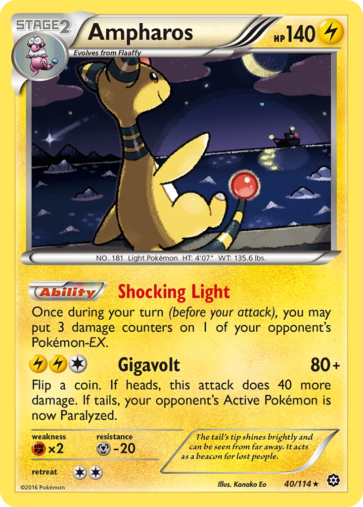 Ampharos Pokemon card