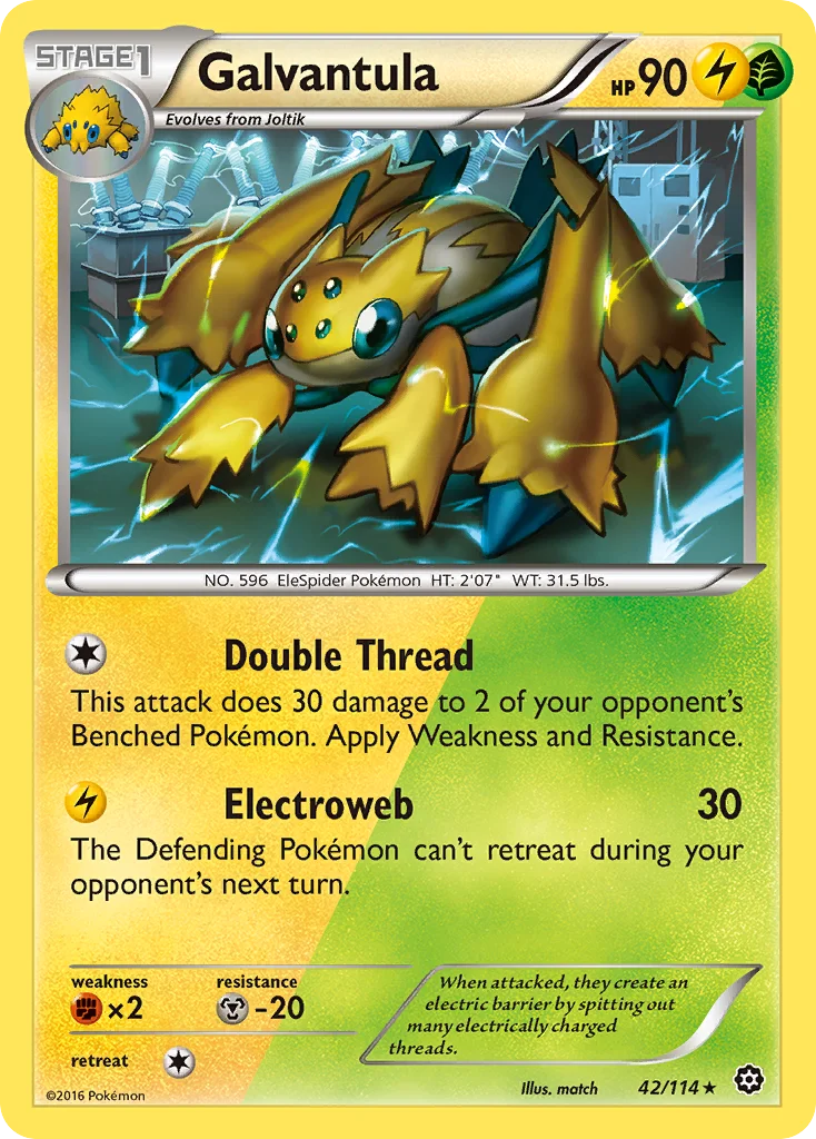 Galvantula Pokemon card
