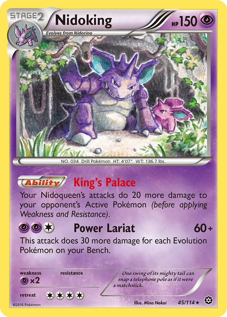 Nidoking Pokemon card