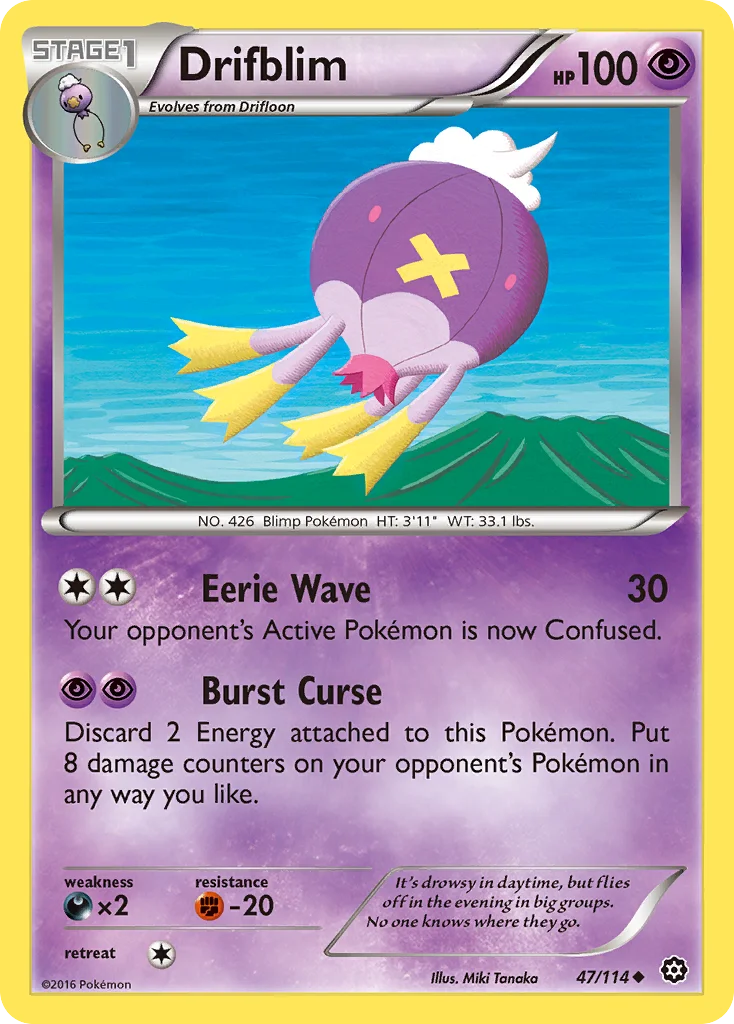 Drifblim Pokemon card