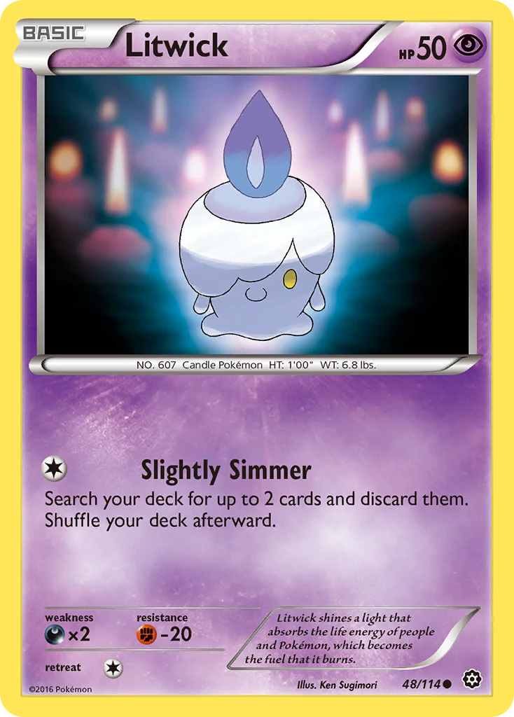 Litwick Pokemon card