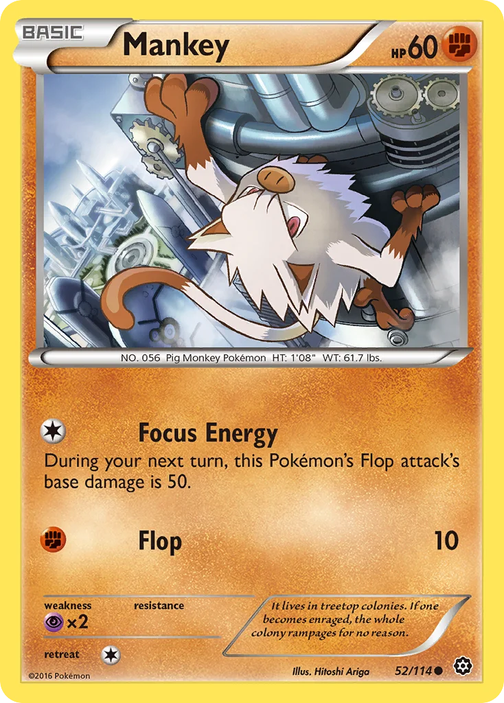 Mankey Pokemon card