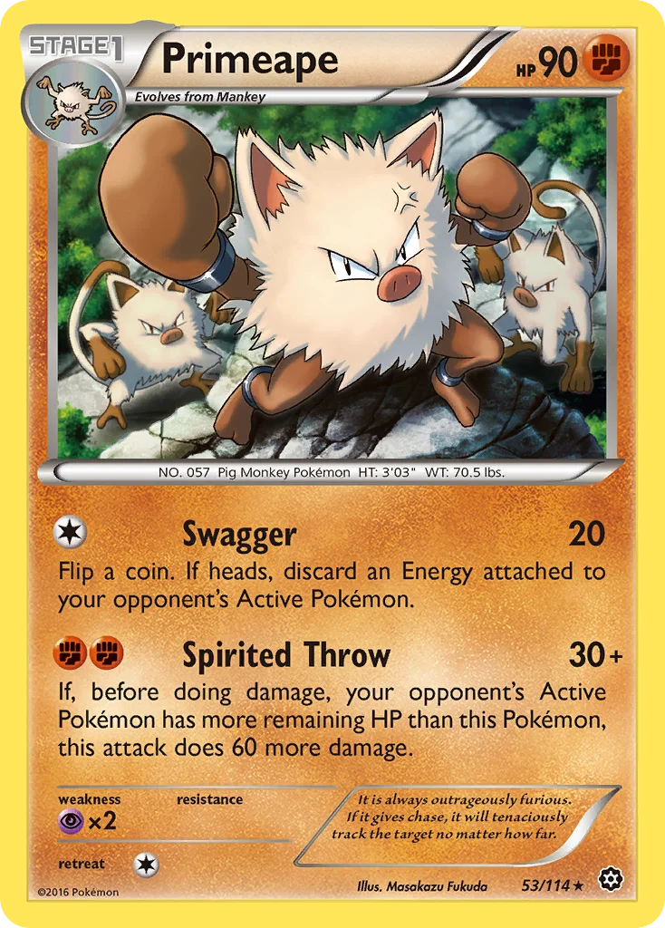 Primeape Pokemon card