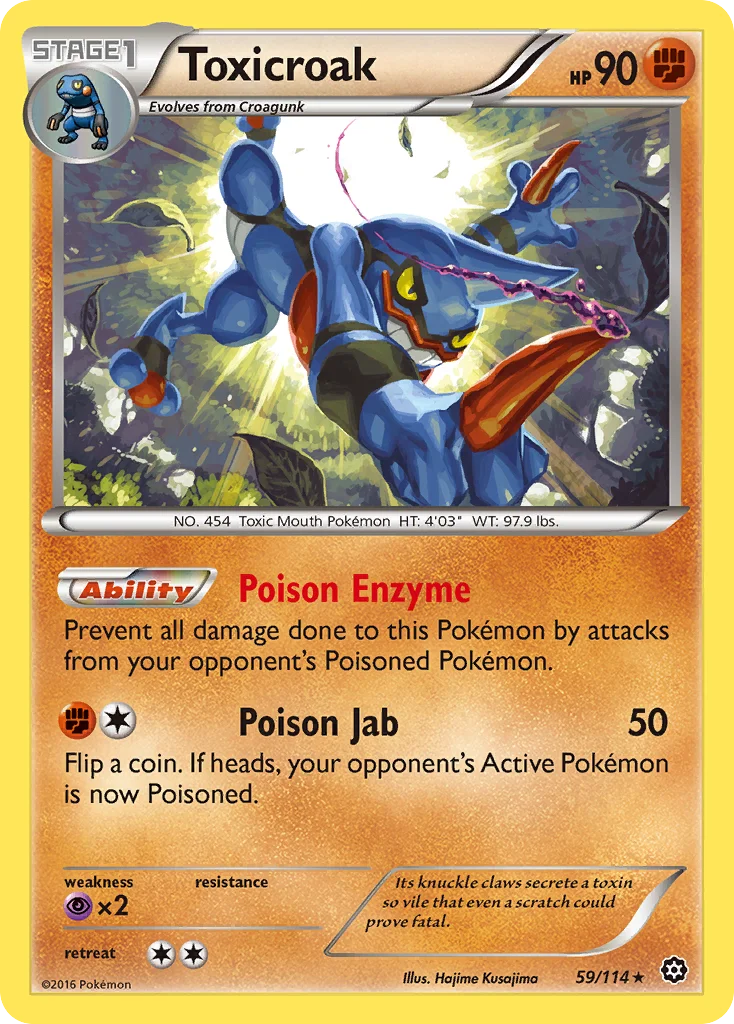 Toxicroak Pokemon card