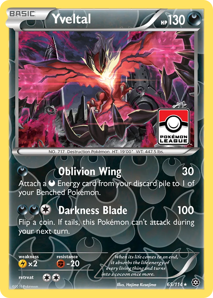 Yveltal Pokemon card