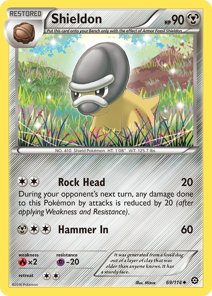 Shieldon Pokemon card