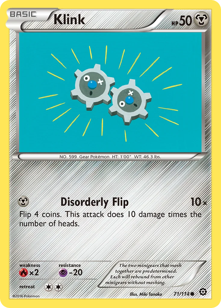 Klink Pokemon card