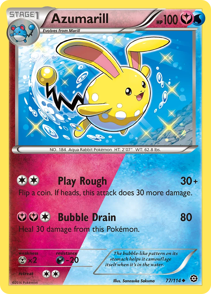 Azumarill Pokemon card
