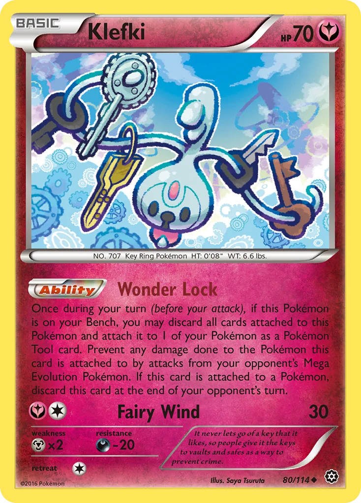 Klefki Pokemon card