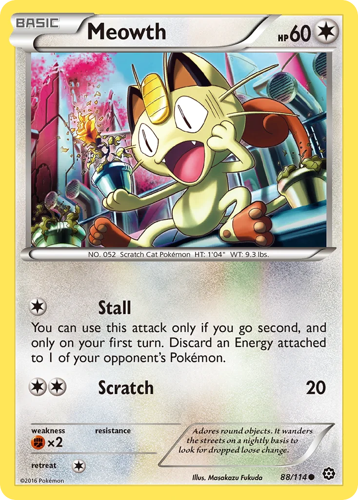 Meowth Pokemon card