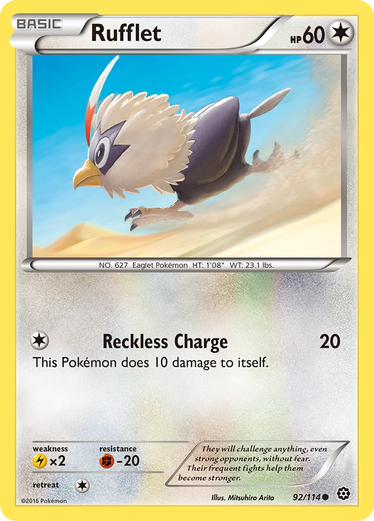 Rufflet Pokemon card