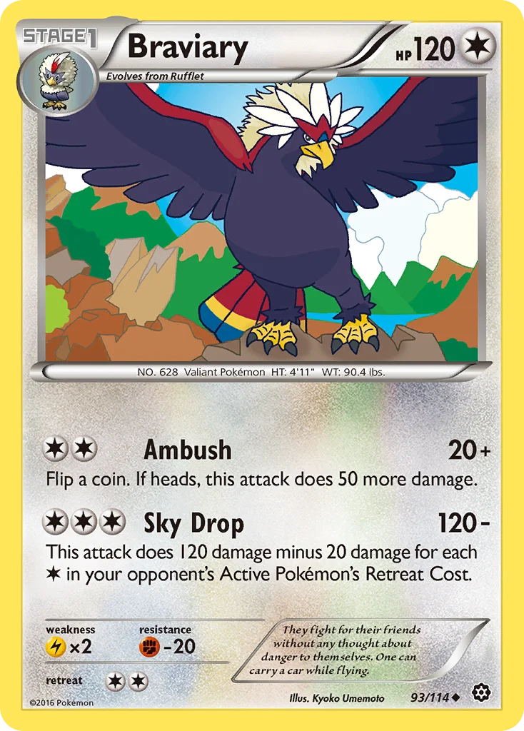 Braviary Pokemon card