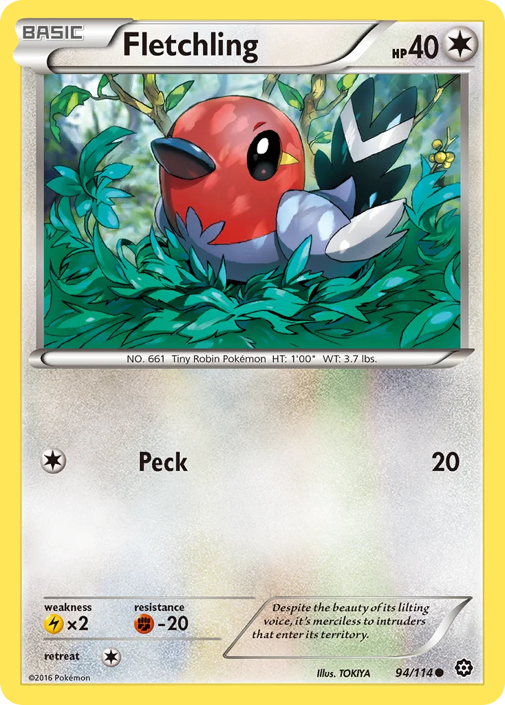 Fletchling Pokemon card