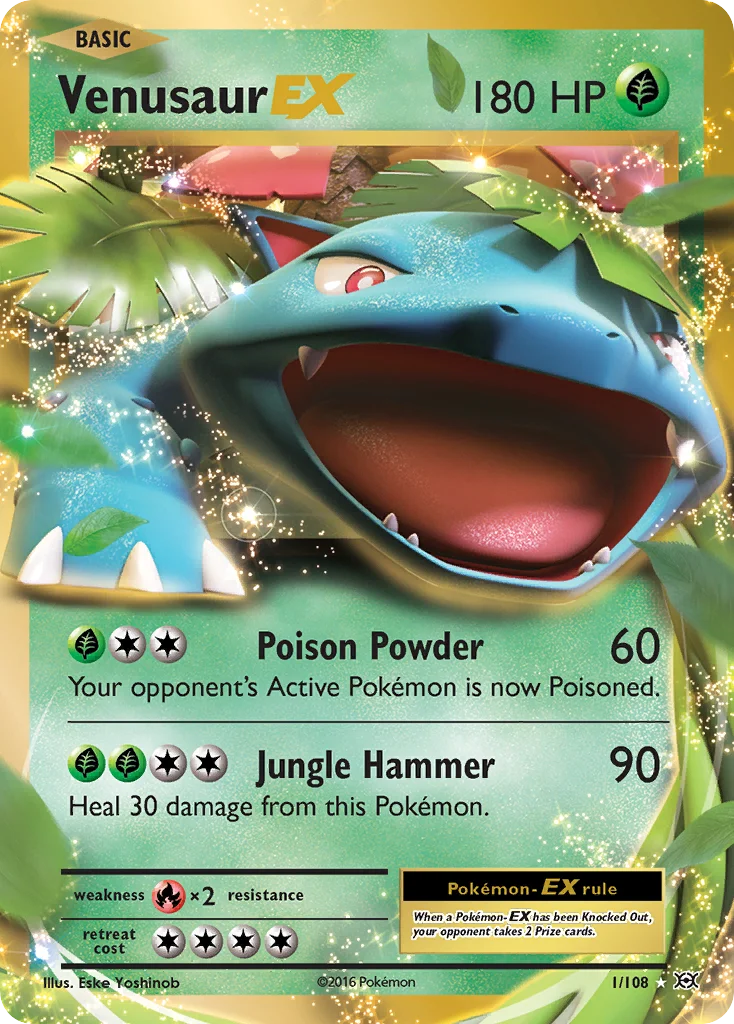 Venusaur-EX Pokemon card