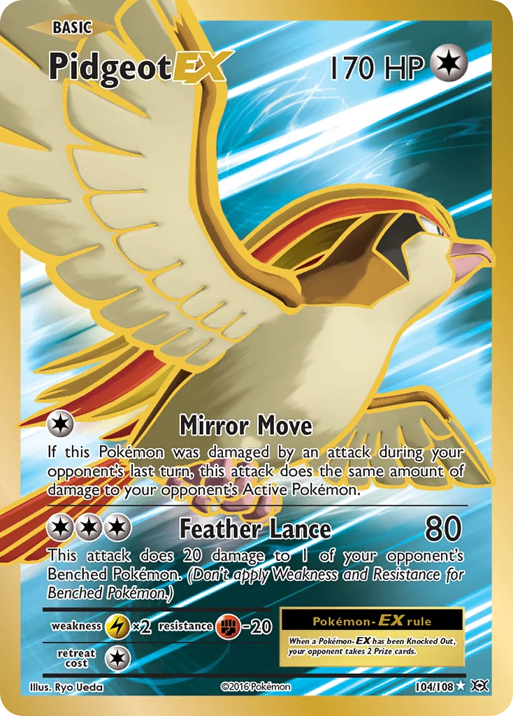 Pidgeot-EX Pokemon card