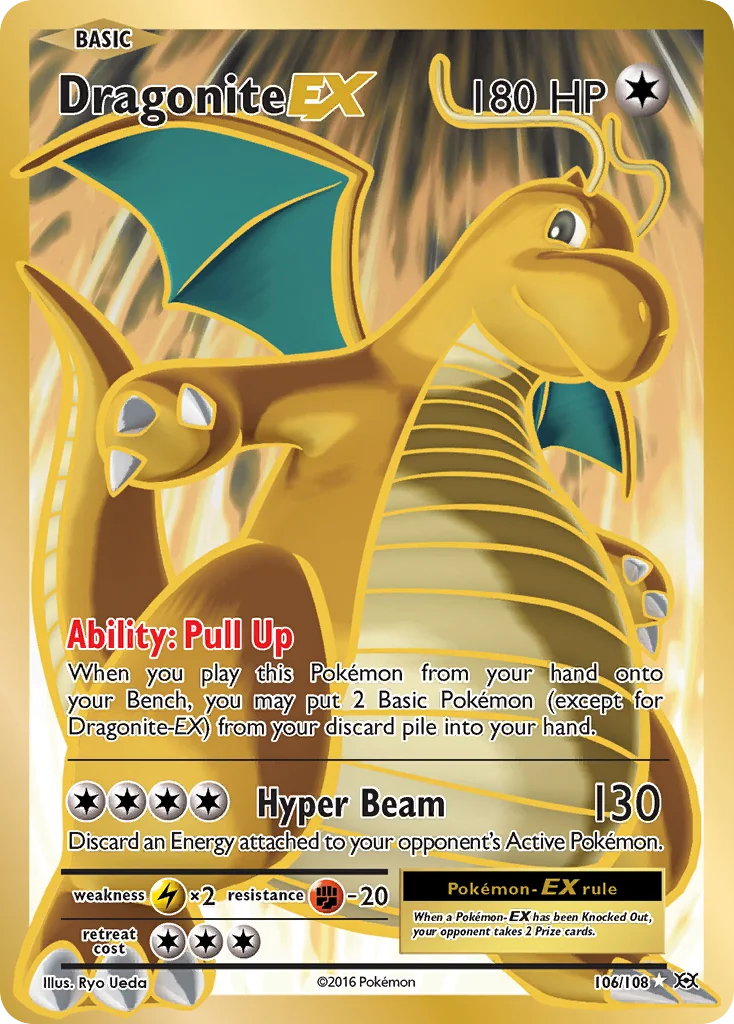 Dragonite-EX Pokemon card