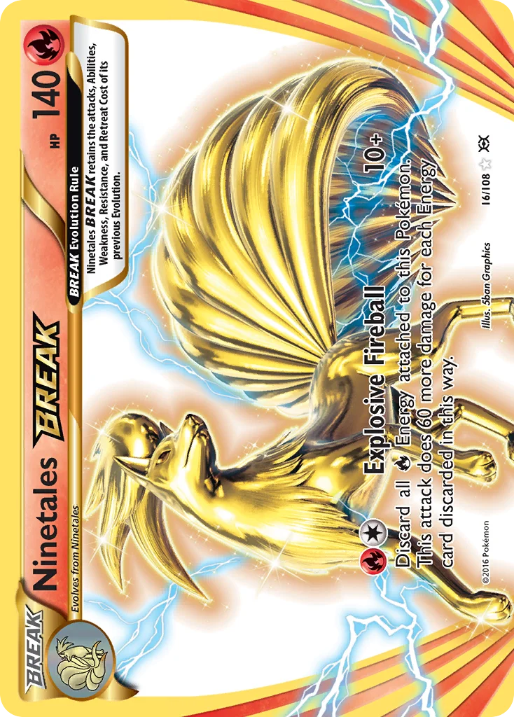 Ninetales BREAK Pokemon card