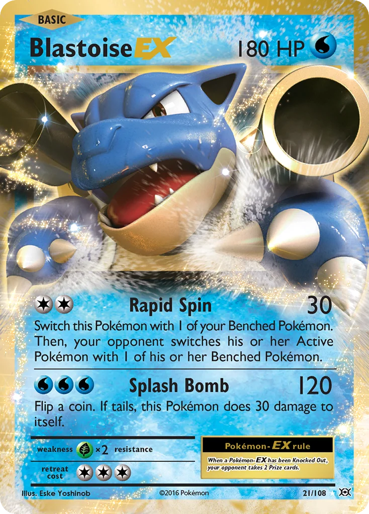 Blastoise-EX Pokemon card