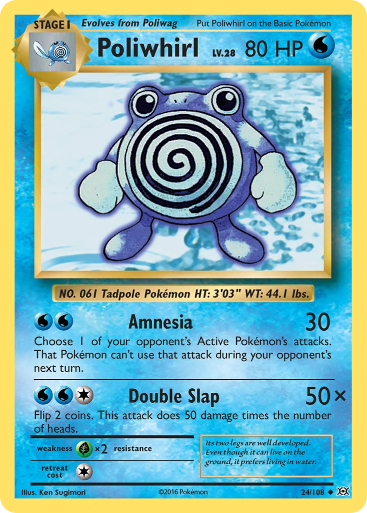 Poliwhirl Pokemon card