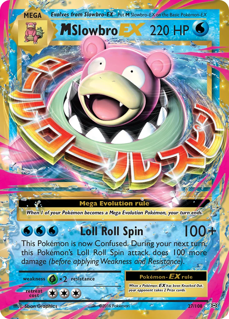 M Slowbro-EX Pokemon card