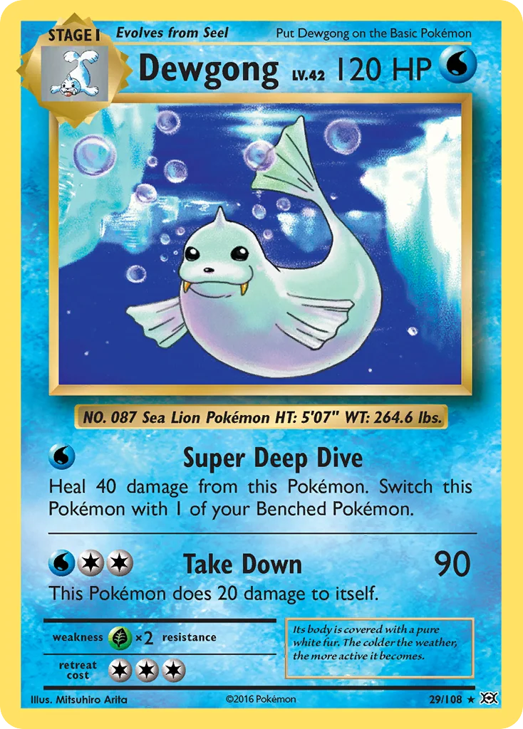 Dewgong Pokemon card